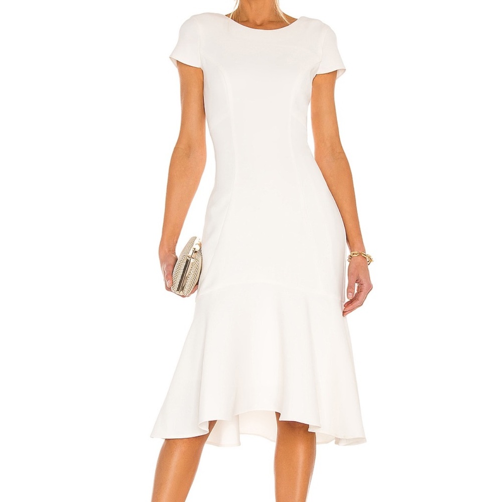 Amanda Uprichard White High Low Dress